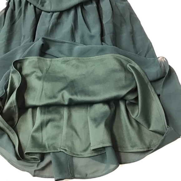 Two Sisters The Label Jaycee Green Sleeveless Lace Mini Dress Size 4 - Picture 10 of 12